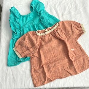 Zara Kid Toddler Girl Short Sleeve Top Blouse Bundle Lot Size 18-24M